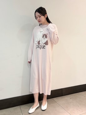 「アイテム（ルームウェア/パジャマ）」を使った、gelato piqueさん（レディース・158cm）の冬コーディネート