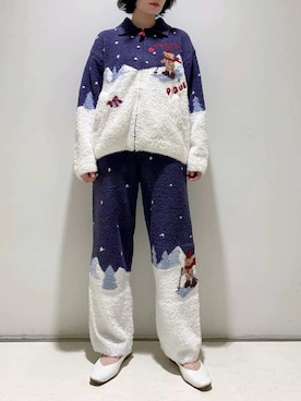 「アイテム（ルームウェア）」を使った、gelato piqueさん（レディース・155cm）の秋コーディネート