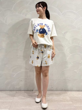 「アイテム（ルームウェア）」を使った、gelato piqueさん（レディース・154cm）の夏コーディネート