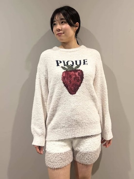 「アイテム（ルームウェア）」を使った、gelato piqueさん（レディース・165cm）の冬コーディネート