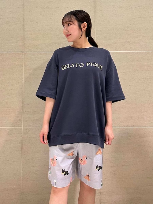 セール】【UNISEX】SUMMER DOG総柄ハーフパンツ（ルームウェア