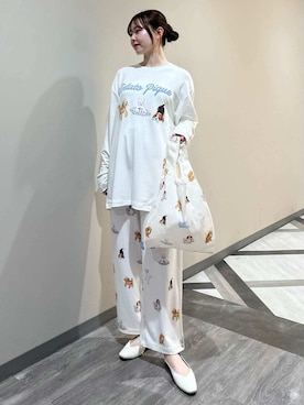 「アイテム（ルームウェア/パジャマ）」を使った、gelato piqueさん（レディース・158cm）の冬コーディネート