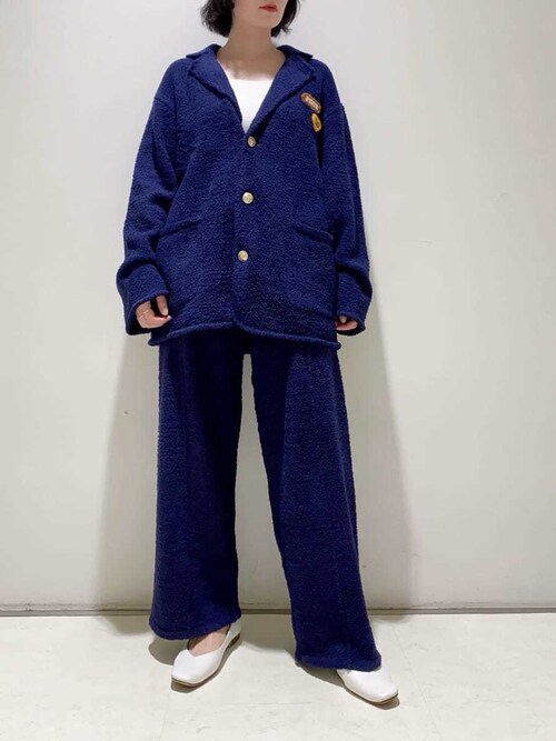 セール】【HOMME】パウダーニットジャケット（ルームウェア/パジャマ