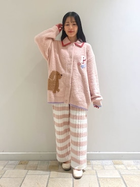 「アイテム（ルームウェア）」を使った、gelato piqueさん（レディース・146cm）の冬コーディネート