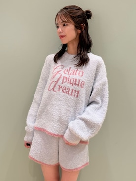 「アイテム（ルームウェア）」を使った、gelato piqueさん（レディース・156cm）の秋コーディネート