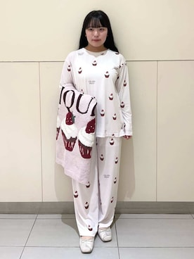 「アイテム（ルームウェア）」を使った、gelato piqueさん（レディース・155cm）の秋コーディネート