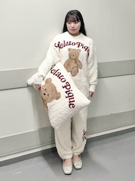 「アイテム（寝具）」を使った、gelato piqueさん（レディース・155cm）の秋コーディネート