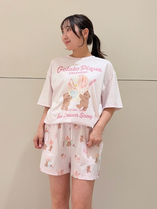 アイスクリームベア柄ショートパンツ（ルームウェア/パジャマ