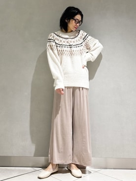 「アイテム（ルームウェア）」を使った、gelato piqueさん（レディース・168cm）の冬コーディネート