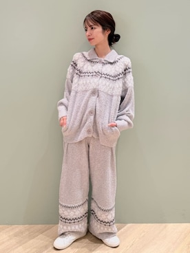 「アイテム（ルームウェア）」を使った、gelato piqueさん（レディース・156cm）の秋コーディネート