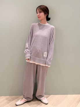 「アイテム（ルームウェア）」を使った、gelato piqueさん（レディース・156cm）の秋コーディネート