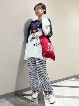 「アイテム（ルームウェア）」を使った、gelato piqueさん（レディース・158cm）の秋コーディネート