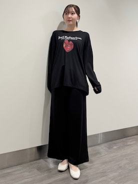 「アイテム（ルームウェア、ブラック系）」を使った、gelato piqueさん（レディース・158cm）の秋コーディネート