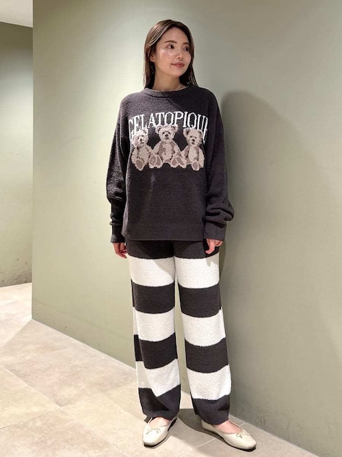 【新品未使用タグ付き】ジェラートピケ 上下セット パーカーパンツ ボーダー ジェラートピケ メンズ 上下セット ボーダーパーカー ロング