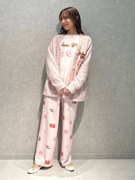 「アイテム（ルームウェア/パジャマ）」を使った、gelato piqueさん（レディース・156cm）の冬コーディネート