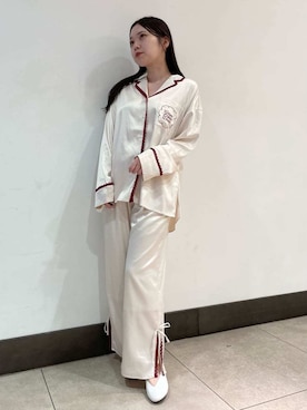 「アイテム（ルームウェア）」を使った、gelato piqueさん（レディース・158cm）の秋コーディネート