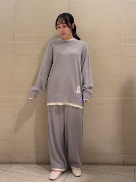 「アイテム（ルームウェア）」を使った、gelato piqueさん（レディース・158cm）の秋コーディネート