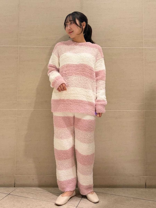 【m】【新品タグ付き】上下セット ジェラピケ　ボーダールームウェア gelato pique（ジェラートピケ） スムーズィー2ボーダーパーカー