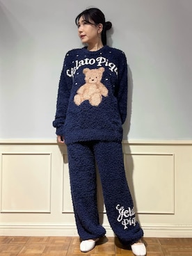 「アイテム（ルームウェア/パジャマ）」を使った、gelato piqueさん（レディース・158cm）の秋コーディネート