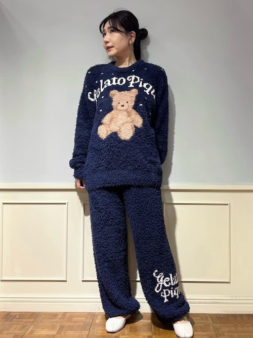 セール】【HOLIDAY】【HOMME】ジェラートスノーベアジャガードロング