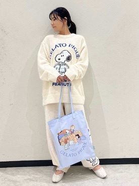 「アイテム（ルームウェア）」を使った、gelato piqueさん（レディース・158cm）の秋コーディネート