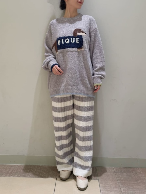 ジェラートピケ♡ベビモコダックスフンドジャガードプルオーバー