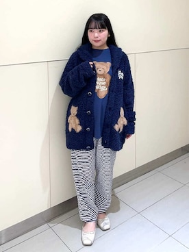 「アイテム（ルームウェア）」を使った、gelato piqueさん（レディース・155cm）の秋コーディネート