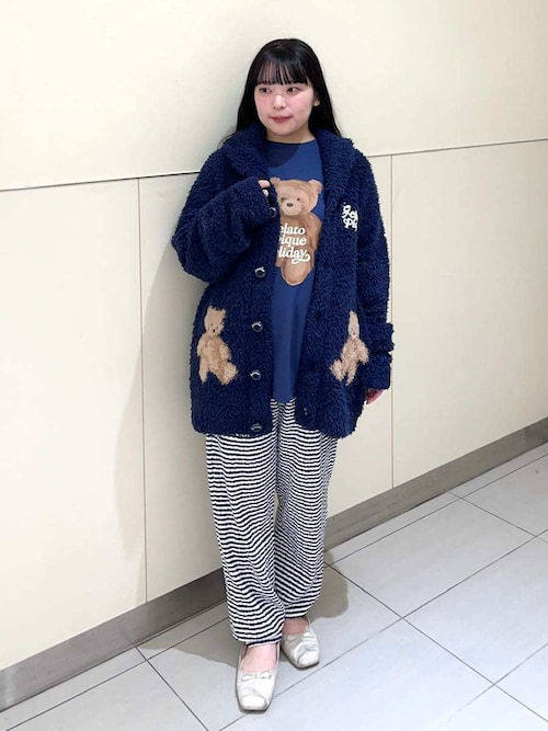 セール】【HOLIDAY】【HOMME】ベアワンポイントロンT（ルームウェア