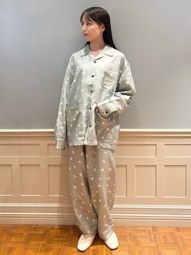 「アイテム（ルームウェア）」を使った、gelato piqueさん（レディース・161cm）の冬コーディネート