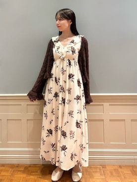 「アイテム（ルームウェア）」を使った、gelato piqueさん（レディース・161cm）の秋コーディネート