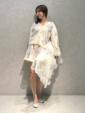 「アイテム（ルームウェア）」を使った、gelato piqueさん（レディース・156cm）の秋コーディネート