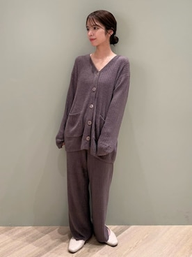 「アイテム（ルームウェア/パジャマ）」を使った、gelato piqueさん（レディース・156cm）の秋コーディネート