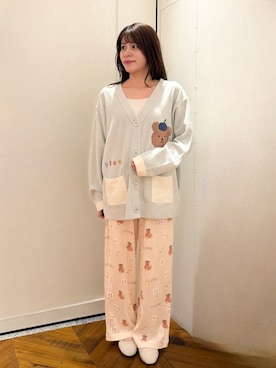「アイテム（ルームウェア、グリーン系）」を使った、gelato piqueさん（レディース・151cm）の夏コーディネート