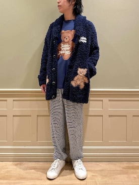 「アイテム（ルームウェア/パジャマ）」を使った、gelato piqueさん（メンズ・170cm）の秋コーディネート