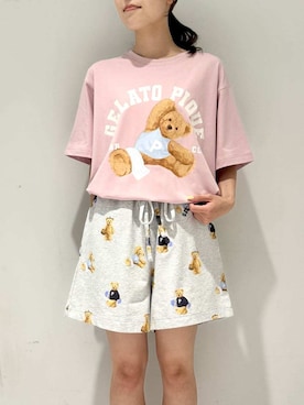 「アイテム（ルームウェア）」を使った、gelato piqueさん（レディース・150cm）の夏コーディネート