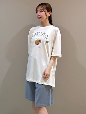 「アイテム（ルームウェア/パジャマ）」を使った、gelato piqueさん（レディース・158cm）の夏コーディネート