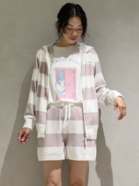 「アイテム（ルームウェア）」を使った、gelato piqueさん（レディース・168cm）の秋コーディネート