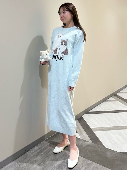 【新品未使用】gelato pique エアリーモコキャットジャガードワンピース gelato pique｜エアリーモコキャットジャガードワンピース | Rakuten