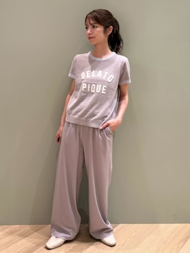 「アイテム（ルームウェア）」を使った、gelato piqueさん（レディース・156cm）の夏コーディネート