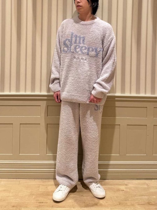 HOMME】パウダースリーピーロゴジャガードプルオーバー＆ロングパンツ