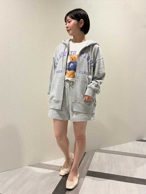 スポーティーベア裏毛パーカ（ルームウェア/パジャマ）｜gelato