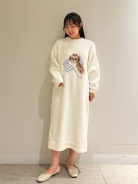 「アイテム（ルームウェア）」を使った、gelato piqueさん（レディース・158cm）の秋コーディネート