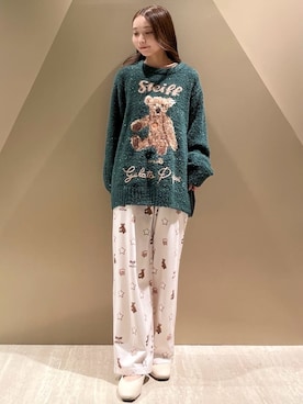 「アイテム（ルームウェア）」を使った、gelato piqueさん（レディース・150cm）の冬コーディネート