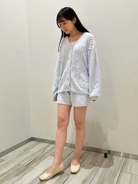 「アイテム（ルームウェア）」を使った、gelato piqueさん（レディース・161cm）の秋コーディネート