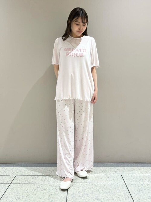 セール】【接触冷感】ロゴメローTシャツ（ルームウェア/パジャマ