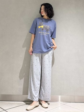 「アイテム（ルームウェア/パジャマ）」を使った、gelato piqueさん（レディース・168cm）の夏コーディネート