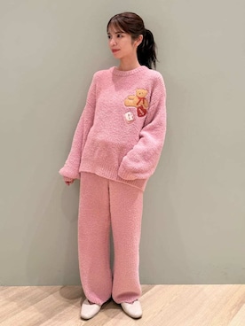 「アイテム（ルームウェア）」を使った、gelato piqueさん（レディース・156cm）の秋コーディネート