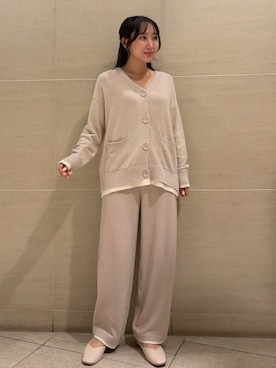 「アイテム（ルームウェア）」を使った、gelato piqueさん（レディース・158cm）の秋コーディネート