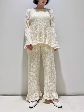 「アイテム（ルームウェア/パジャマ）」を使った、gelato piqueさん（レディース・155cm）の秋コーディネート