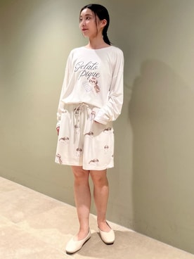 「アイテム（ルームウェア）」を使った、gelato piqueさん（レディース・150cm）の秋コーディネート